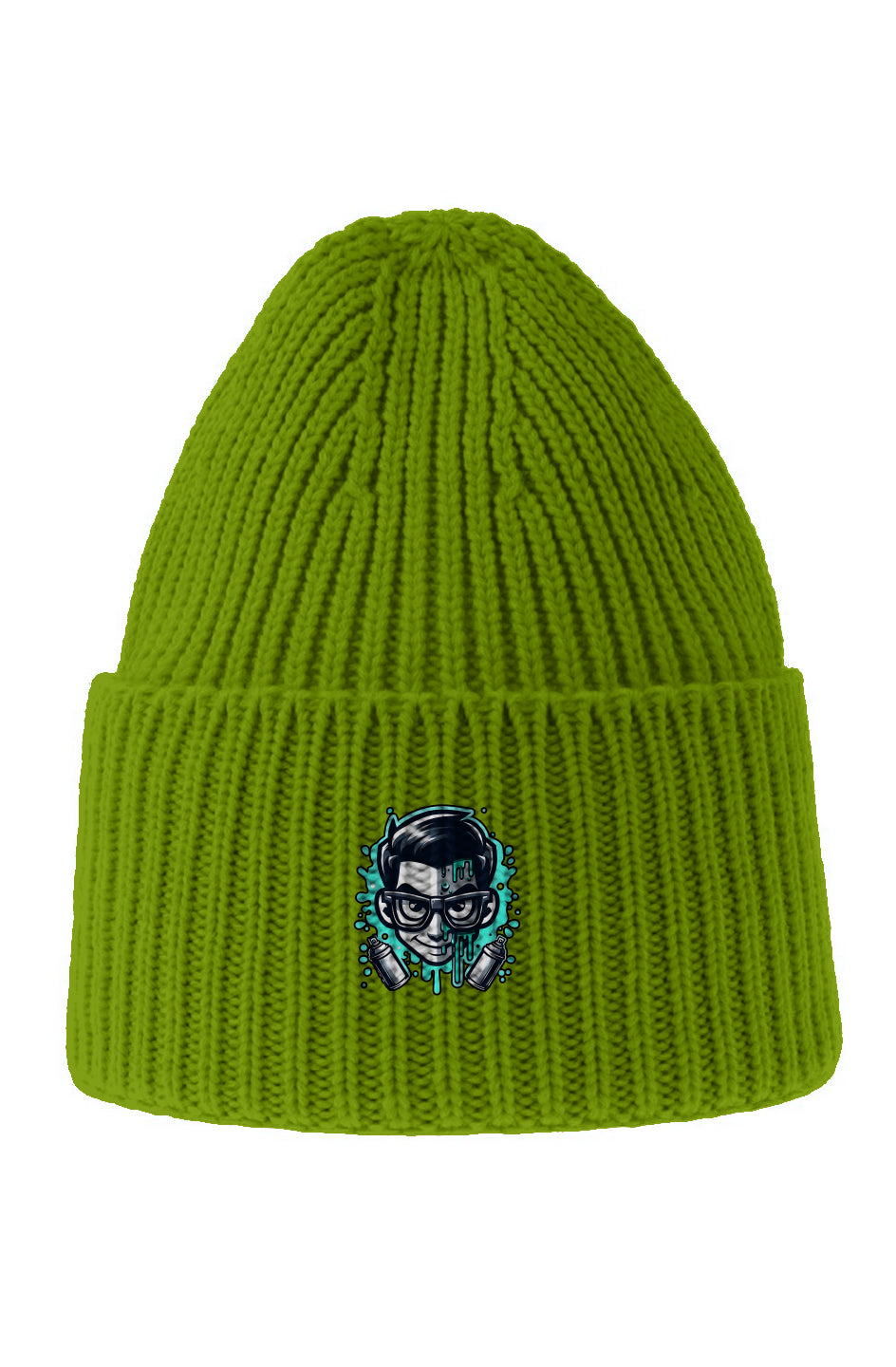 RG logo Chunky Rib Knit Beanie